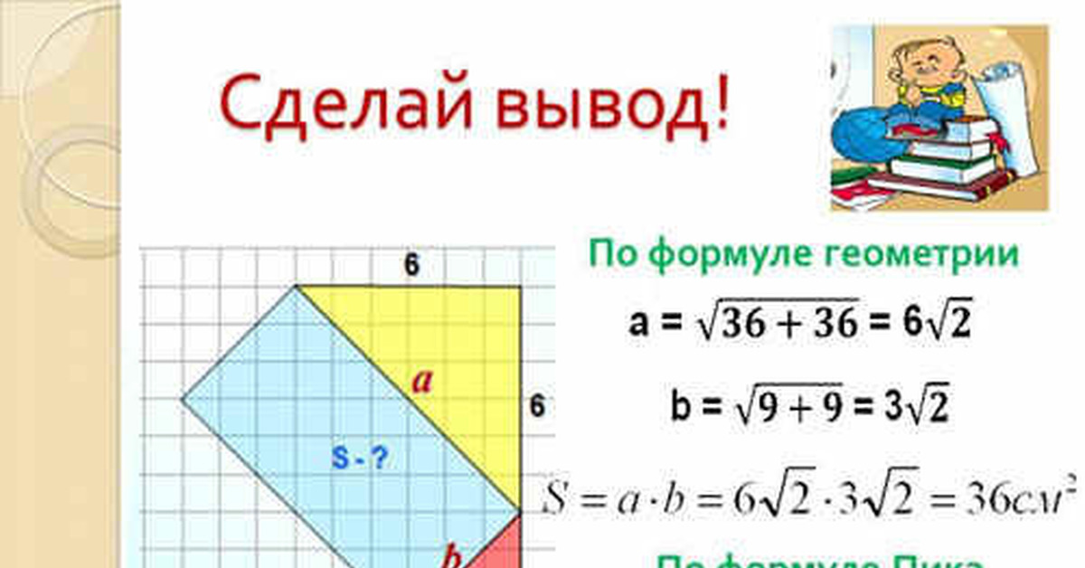 Площадь фигуры формула пика. Вычисление площади по формуле пика. Площадь фигуры по формуле пика. Вычисление площади фигур по формуле пика. Площадь треугольника по формуле пика.