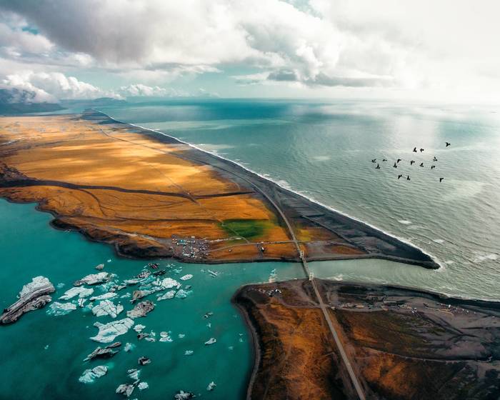 Jokulsarlon - Iceland, The photo, Landscape, Ocean, Road, Lagoon, Glacier