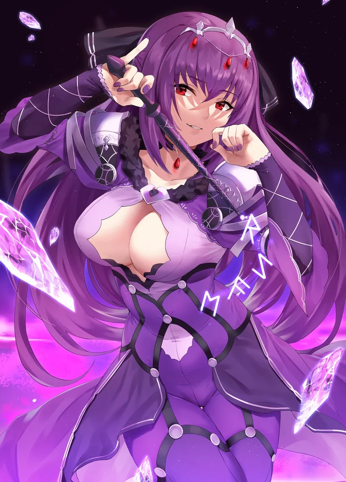 Skadi - Fate, Fate grand order, Scathach, Scathach Skadi, Anime, Anime art, Boobs