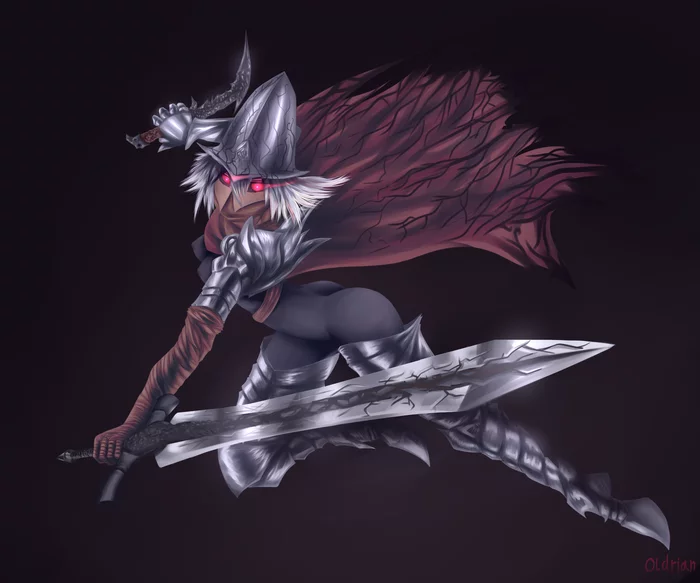 Abysswatcher rule 63 - My, Dark souls, Rule 63, Art, Abyss watchers, Digital