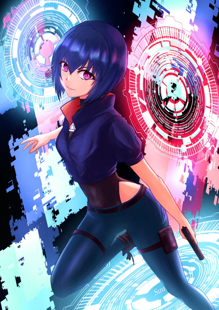 Mokoto Kusanagi - Anime, Anime art, Kusanagi motoko, Kokaku Kidotai, Ghost in armor