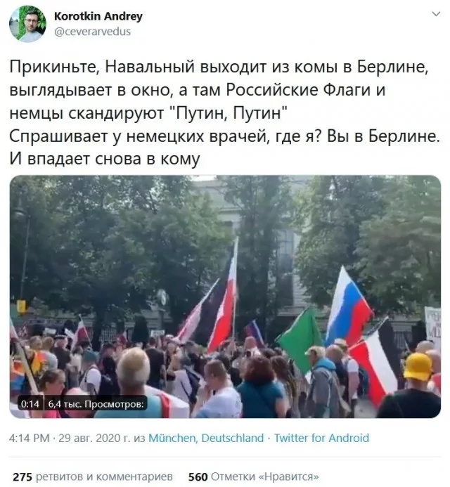 Протесты в Берлине - Протест, Берлин, Коронавирус, Алексей Навальный, Политика