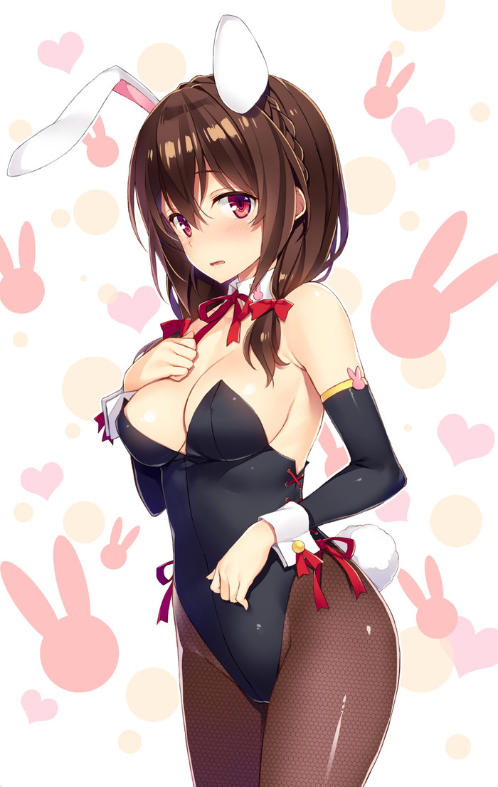 Bunny girl Yunyun Yunyun, Konosuba, Anime Art, Bunnysuit, 