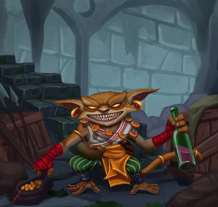 Monkey Goblin Monk - My, Pathfinder, Goblins, Monks, Role-playing games, Tabletop role-playing games, Dungeons & dragons