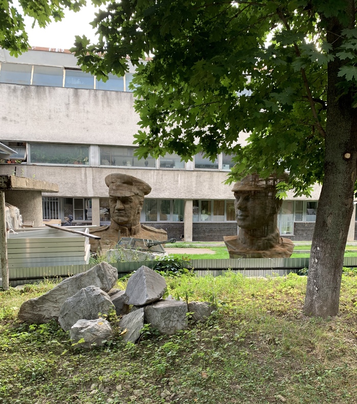 На заднем дворе музея