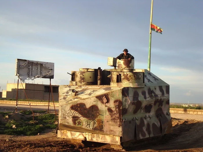 Faithful to the precepts of Drunkel and Zrankel - Armored vehicles, Tanks, Improvisation, Homemade, Kurds