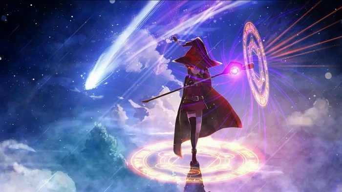 Nightcore - Power - My, Nightcore, Music, EDM, Electronic, Video, GIF, Art, Megumin