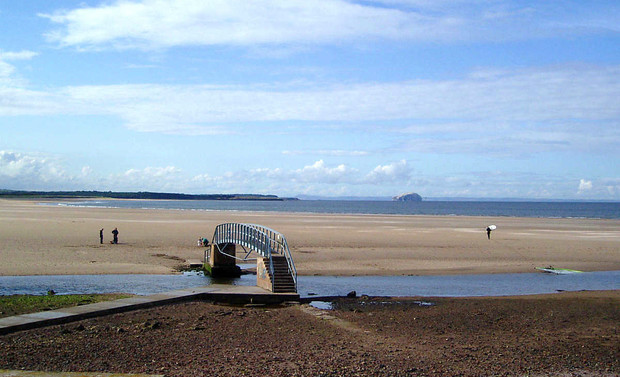 A bridge that at first glance leads to nowhere - Bridge, Scotland, Travels, Sea