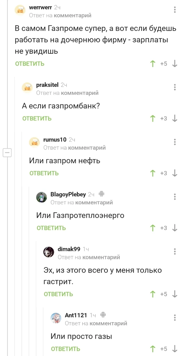 Про работу в ГазПроме - Комментарии, Комментарии на Пикабу, Работа, Газпром, Длиннопост, Скриншот