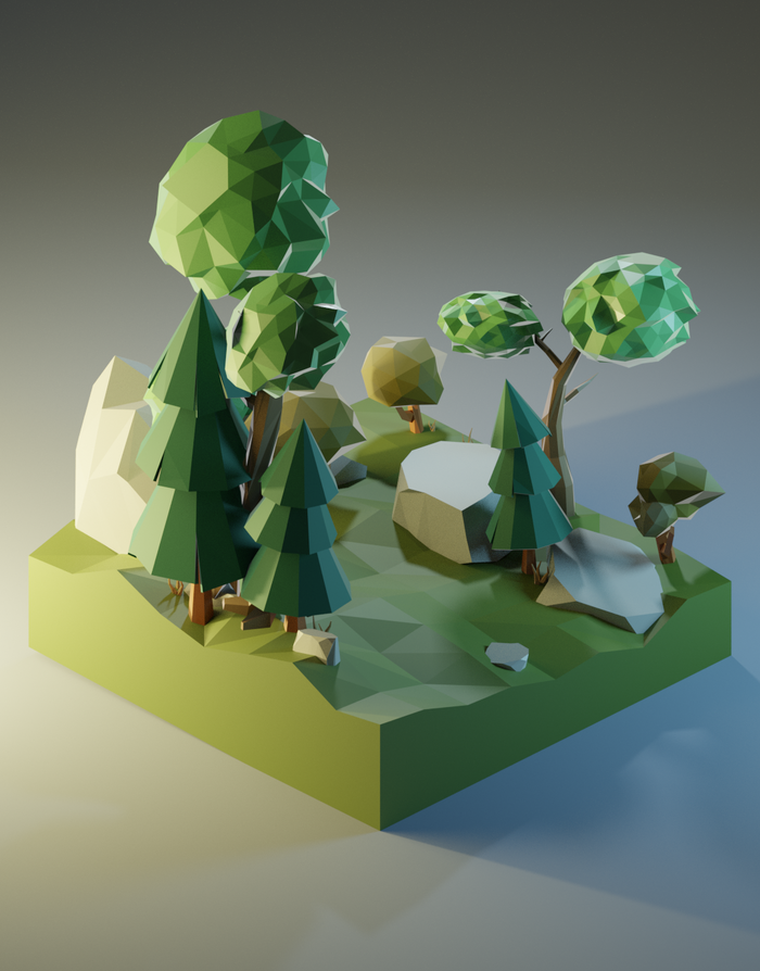   Low Poly Low poly, 3D,  , , 