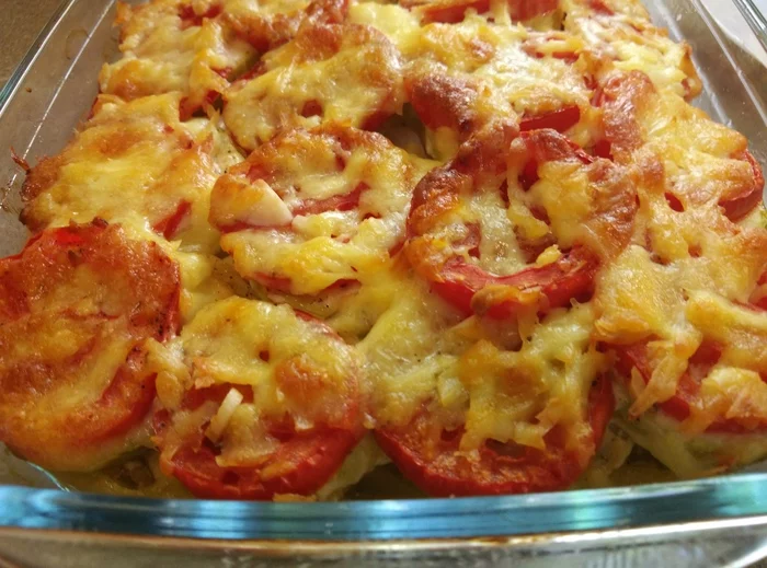 Vegetable casserole - My, Video, Casserole, Recipe, Preparation, Eggplant, Cheese, Zucchini, Cooking, Video recipe