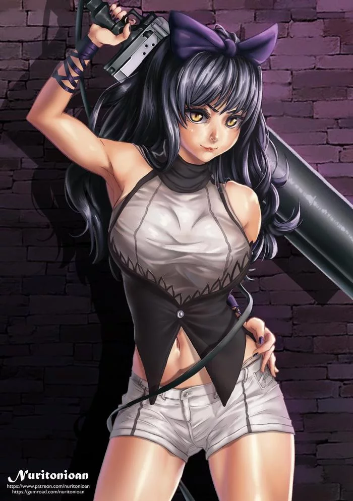 Blake Belladonna - Anime, Art, RWBY, Anime art, Blake belladonna, Drawing