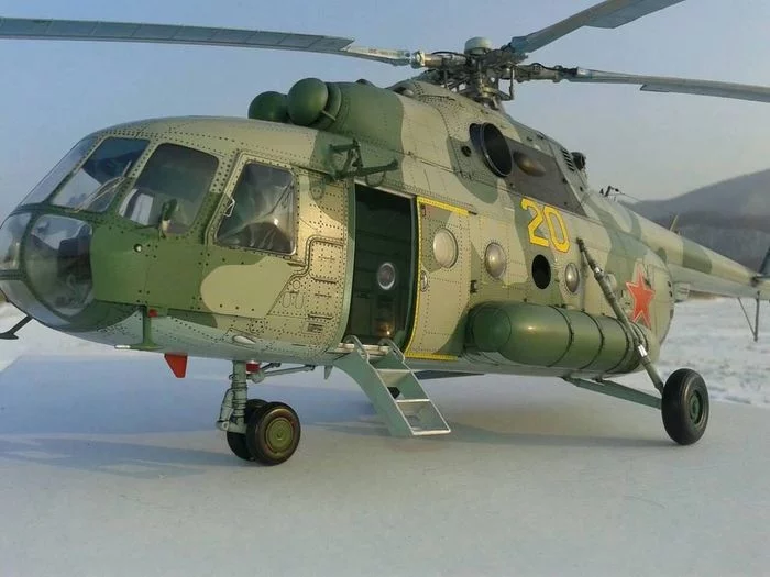 Mi-8MT - Modeling, Stand modeling, Helicopter, Mi-8, The photo, Technics, Longpost