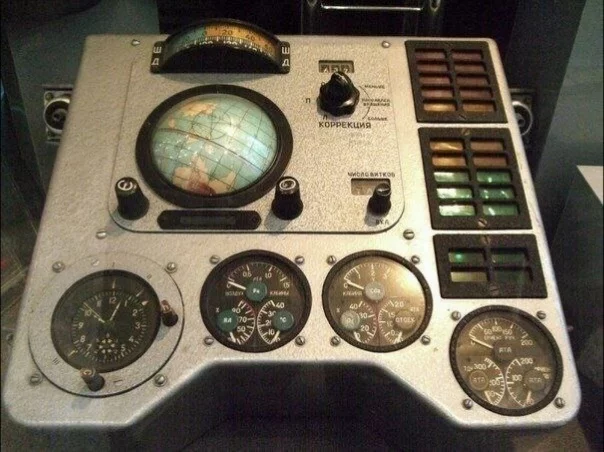 Control panel of the Vostok-1 ship - Vostok-1, Space, The science, Yuri Gagarin, Spaceship, Control panel