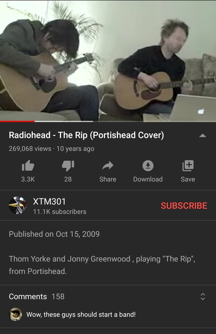      Radiohead, YouTube, , 