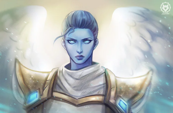 Paragon of Loyalty - Warcraft, World of warcraft, Shadowlands, Angel, Creation, Art, Longpost