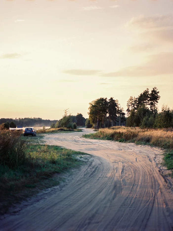 Road to barbecue - My, Film, camera roll, Kodak, Nature, Lukhovitsy, The photo, Landscape