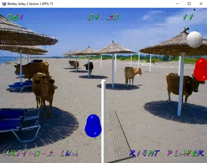 Response to the post Hot - Cow, Beach, Parasol, Shadow, Heat, Retro Games, Remembering old games, Reply to post