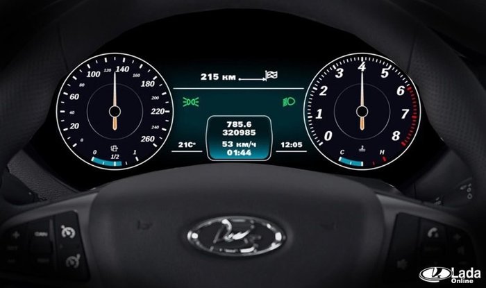 A digital instrument cluster was made for Lada Vesta and XRAY - Lada Vesta, Lada XRAY, Tuning, Video, Longpost