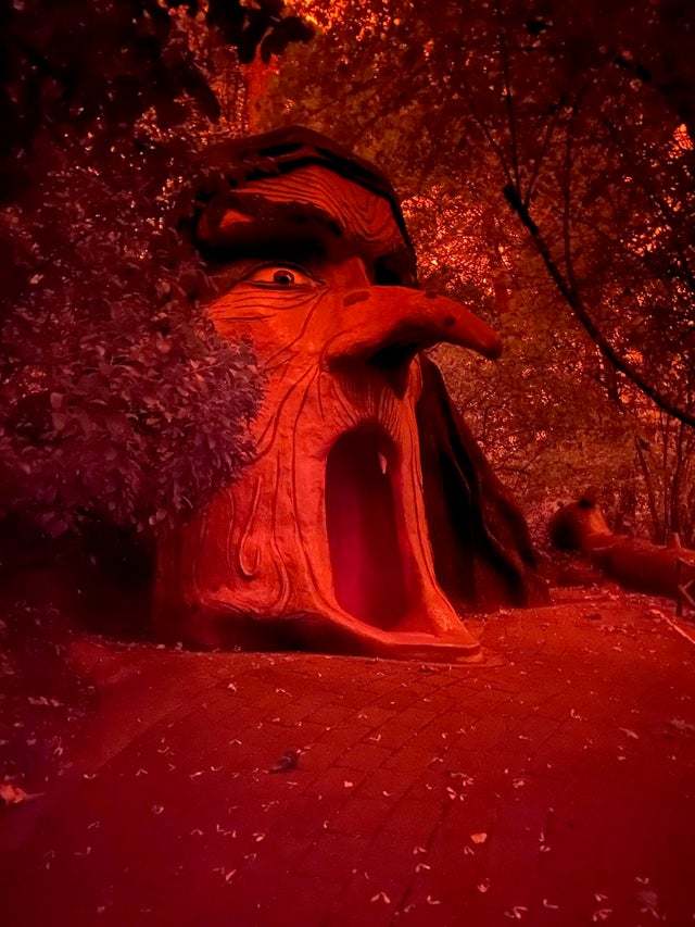 Oregon fires create post-apocalyptic landscape - Fire, Oregon, Landscape, Surrealism, Post apocalypse, Unusual, Red, Not photoshop, No filters, Video, Longpost, Sky, The photo, Forest fires