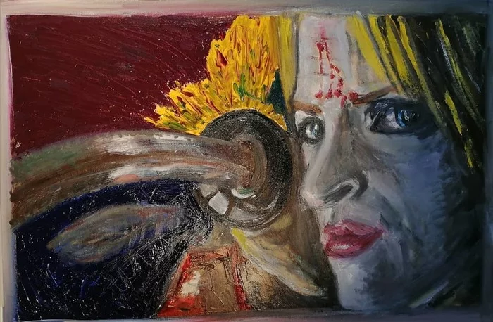 Kill Bill. Painting, oil on canvas - My, Katana, Samurai, Quentin Tarantino, Uma Thurman, Kill Bill, Oil painting