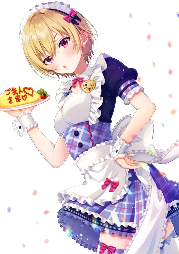 Anime Art - Anime, Anime art, Idolmaster shiny colors, Saijou juri, Housemaid