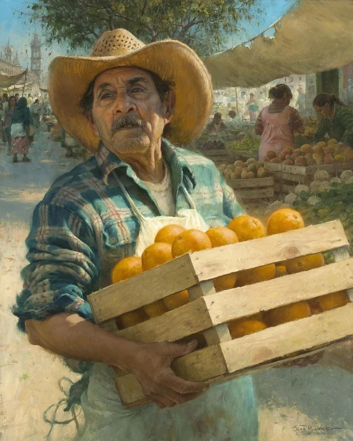 Artist Scott Tallman - Art, Painting, Painting, Portrait, Girls, Children, Elderly, Mexico, Longpost