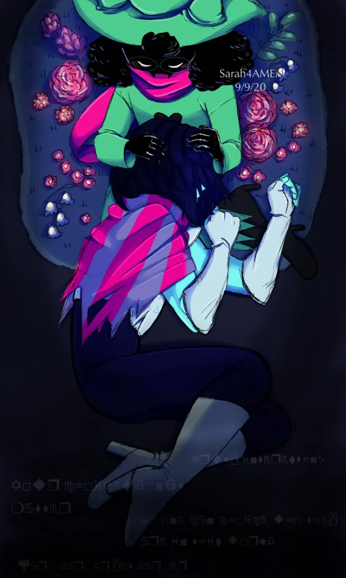 Waiting for the second chapter - Deltarune, Kris, Ralsei, Art, Games