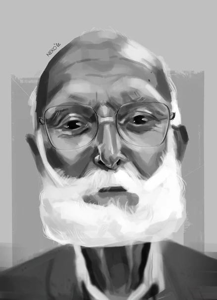 Grandfather. Sketch NEKO'LE - Drawing, Digital drawing, Art, Grandfather