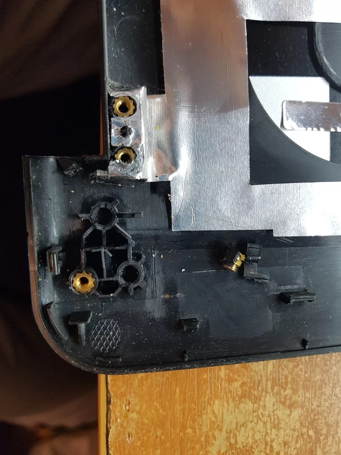 Repairing the hinge mount on the MSI GT780 laptop - My, Repair of equipment, Laptop Repair, Longpost