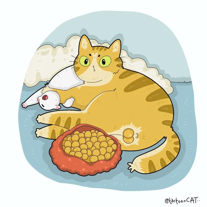 Котозарисовки - Арт, Рисунок, Кот, Tactooncat, Видео, Длиннопост