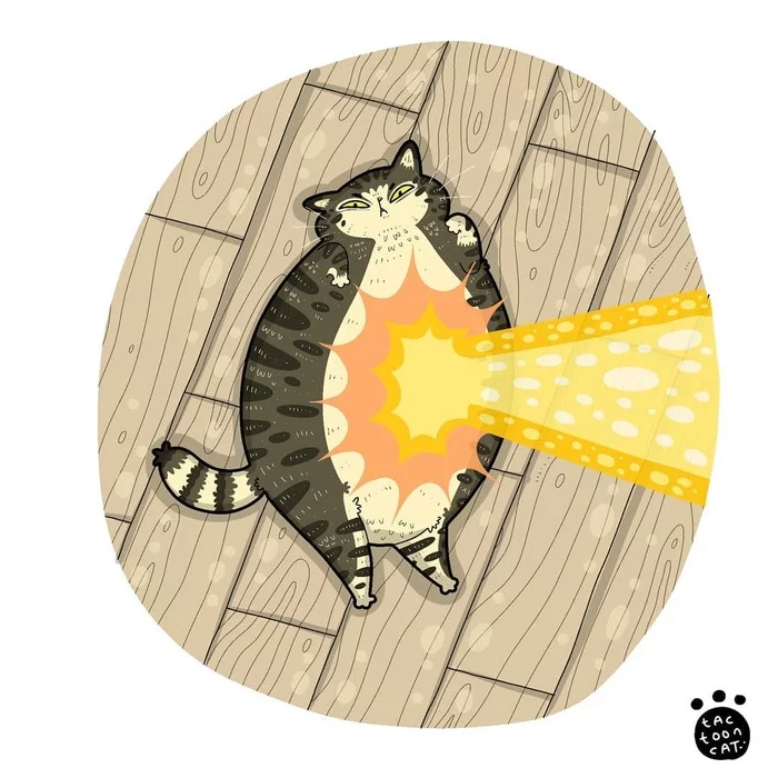Котозарисовки - Арт, Рисунок, Кот, Tactooncat, Видео, Длиннопост