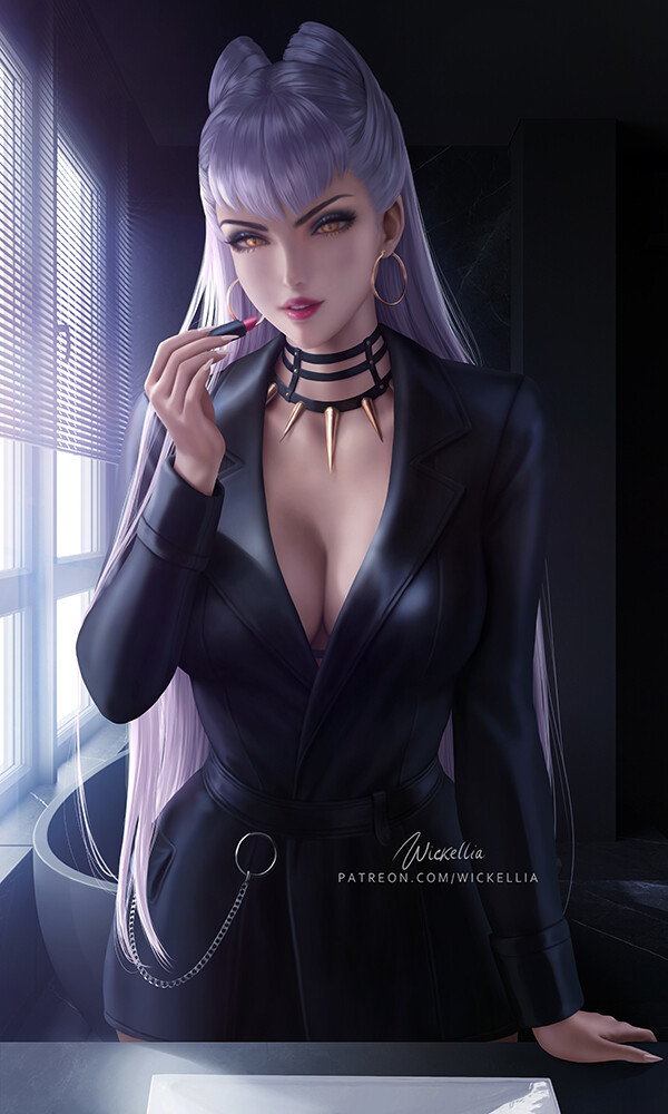 Evelynn - KDA the baddest. By Wickellia , Anime Art, Wickellia, , League of Legends, Evelynn, KDA