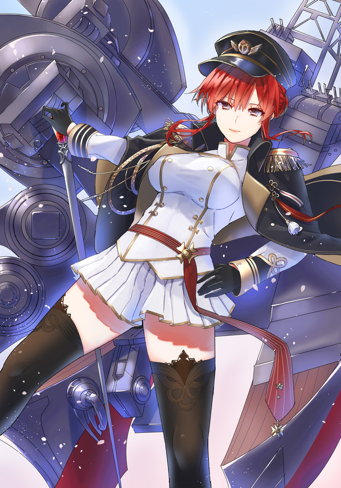 Monarch , Anime Art, Azur Lane, Monarch, 
