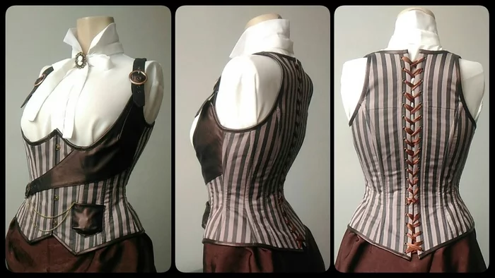 Steampunk corset - Sewing, Needlework without process, Corset, Steampunk, Longpost, Friday tag is mine