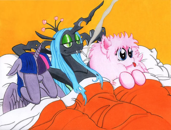 Briefly about askblog Fluffle Puff - My little pony, Fluffle puff, Queen chrysalis, Twilight sparkle, Shipping