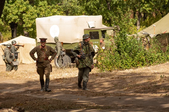 Photo report from the reconstruction of the battle for the banks of the Volga - The Path to Victory - My, The Great Patriotic War, Reconstruction, Reportage, They fought for their homeland, Longpost