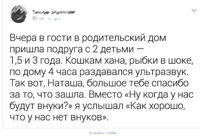 А ведь это идея... - Идея, Внуки, Дети, Ультразвук, Родители, Подруга, Twitter, Скриншот, Гости