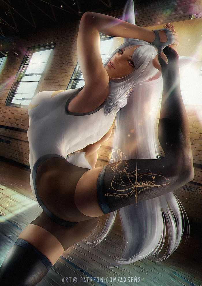 Miruko by Axsens - NSFW, Арт, Anime Art, Axsens, Длиннопост, Miruko, Boku no Hero Academia