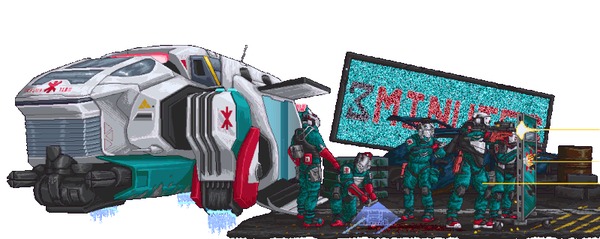 Pixel Trauma Team [Cyberpunk 2077] , Pixel Art, Cyberpunk 2077, 