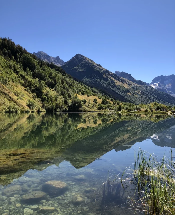 Reply to the post “...reflection” - My, Karachay-Cherkessia, Lake, The mountains, The photo, Travels, Reply to post, Nature