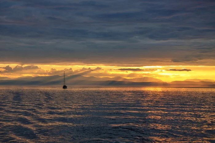 Baikal - My, The photo, Nature, Sunset, Baikal