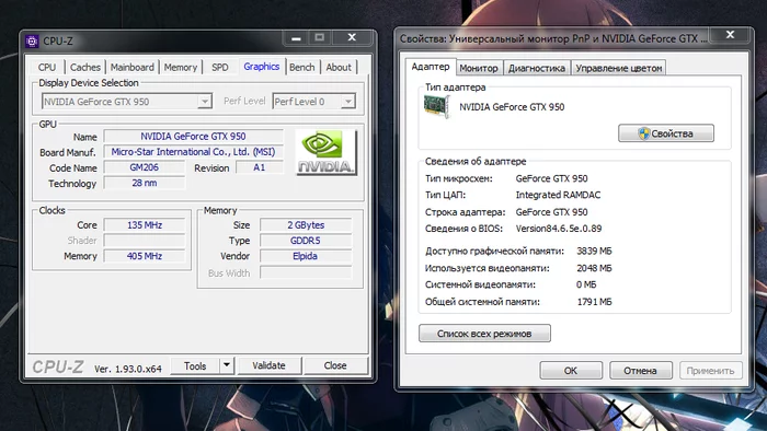 Is it a Windows bug or am I missing something about my video card? - My, Components, Video card, Video Memory