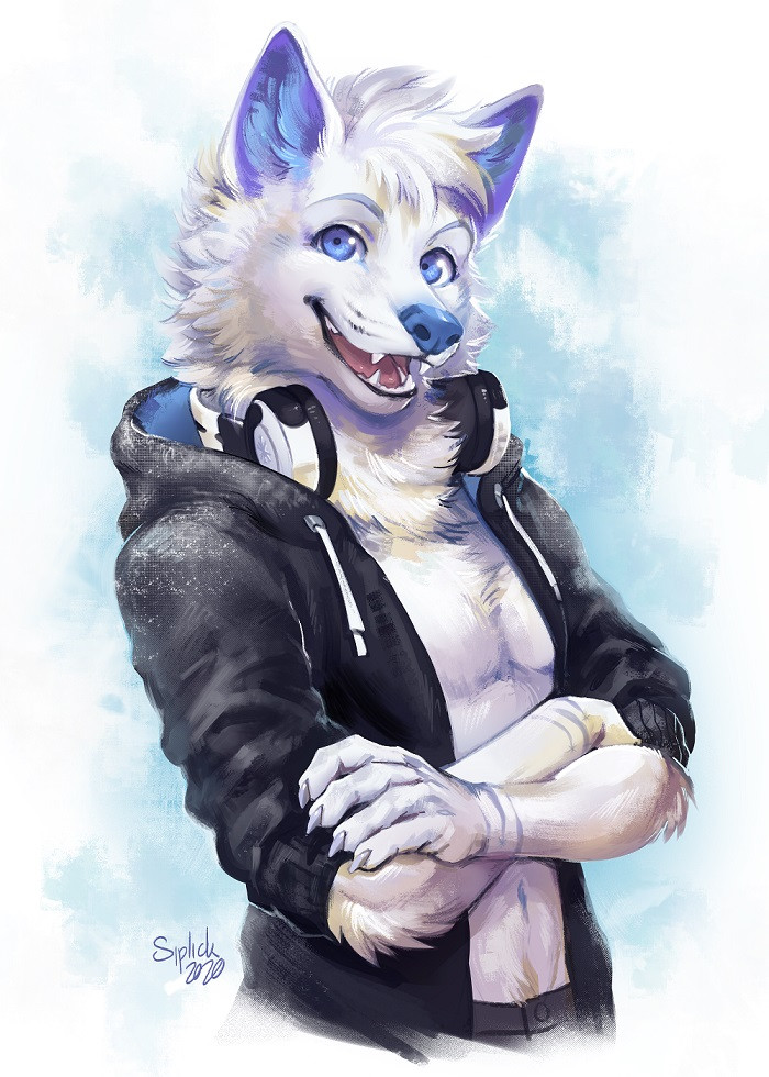 Frost Wolf - Siplickishida, Furry, Art, Wolf, Speed ??painting, Video, Portrait