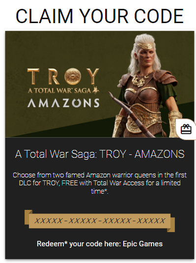 [Epic Games Store] A Total War Saga: TROY - AMAZONS DLC - Epic Games Store, Epic Games Launcher, Epic Games, Компьютерные игры, DLC, Халява, Total War, Длиннопост