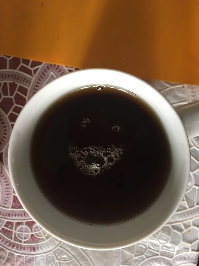 Tea... - My, Pareidolia, Tea, Face