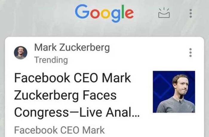 I'd like to see... - U.S. Congress, Mark Zuckerberg, Heading, Analytics, Facebook, Public hearings, Reduction