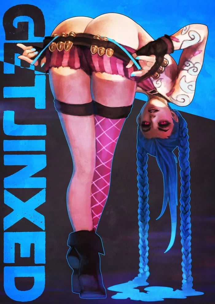 Jinx - NSFW, League of legends, Monorirogue, Jinx, Booty, Art