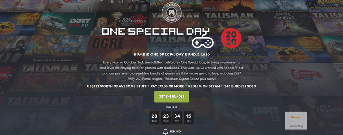 HUMBLE ONE SPECIAL DAY BUNDLE 2020 Steam, Humble Bundle,  ,  