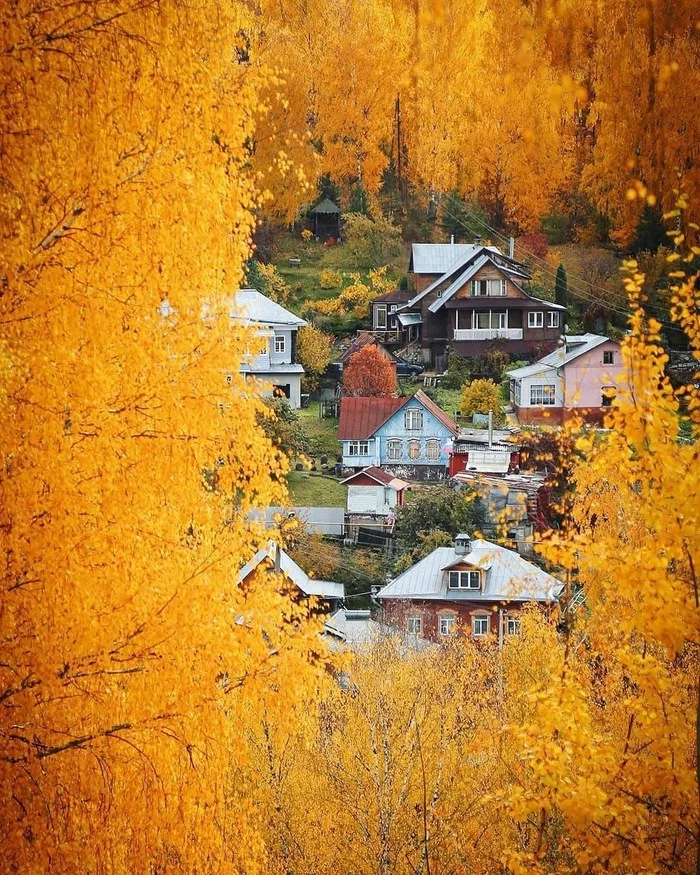 Plyos - Autumn, Ples, The photo, Russia, Nature